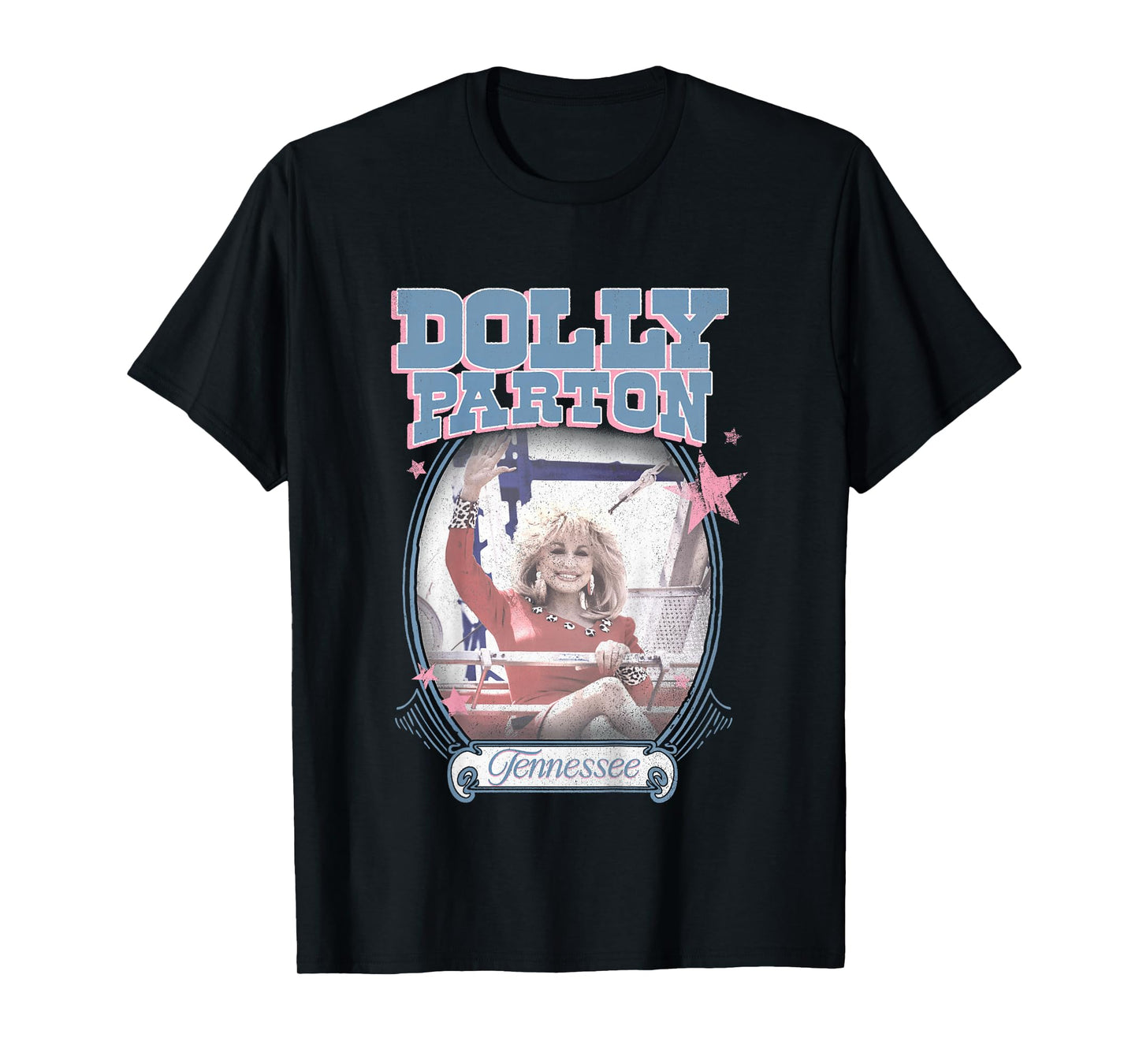 Kids Dolly Parton Tennessee Dolly Waving from Dollywood Ride T-Shirt