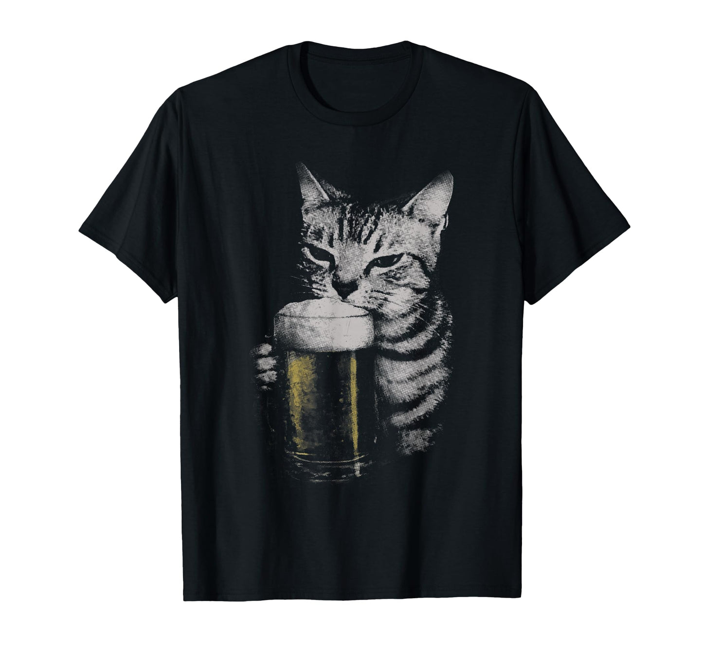 Cat Beer Y2k Vintage 90s Funny Cats Meme Fun Kitty Drunk T-Shirt