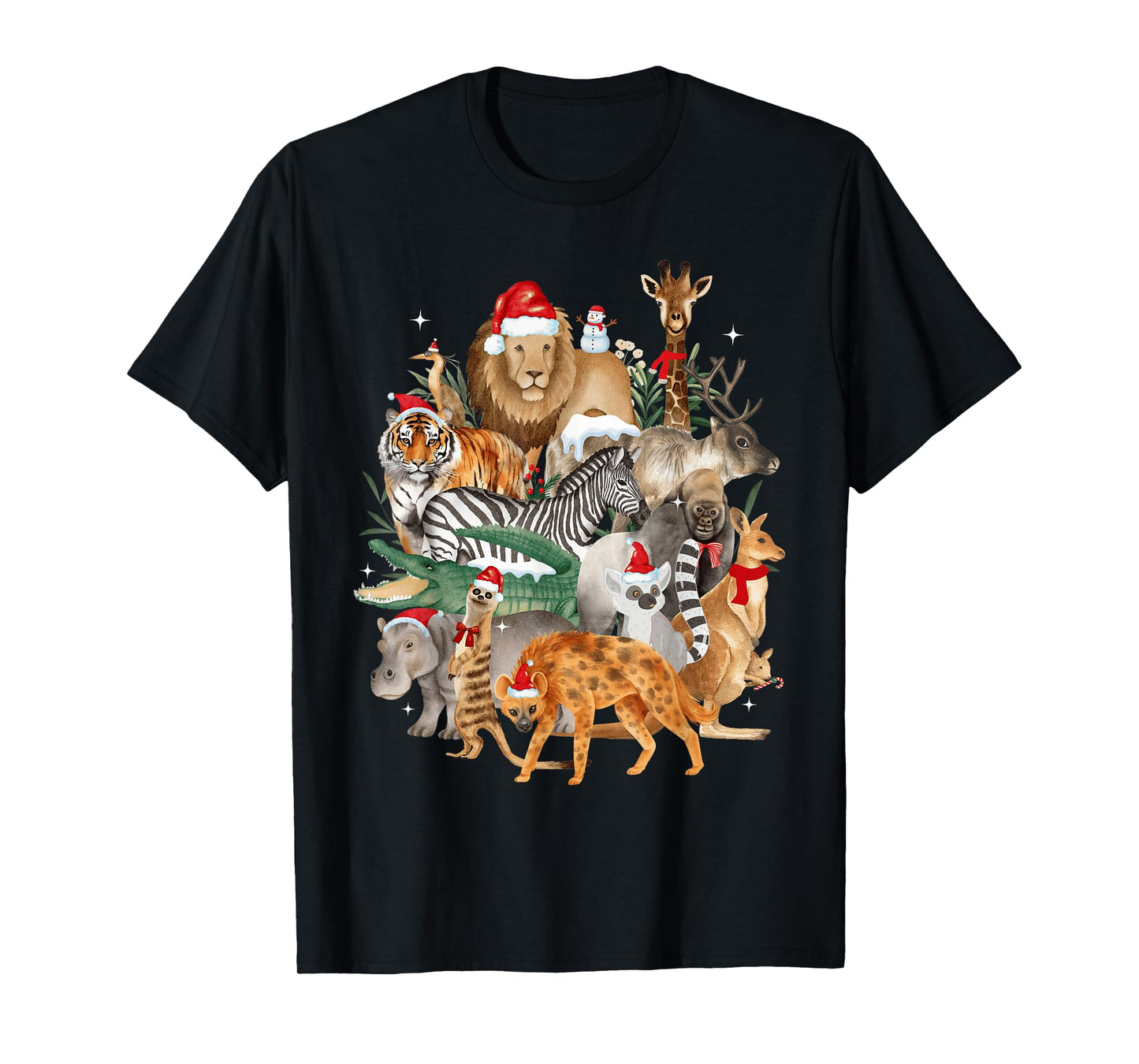 Kids Men Women Zoo Day Wildlife Animal Lovers Christmas T-Shirt