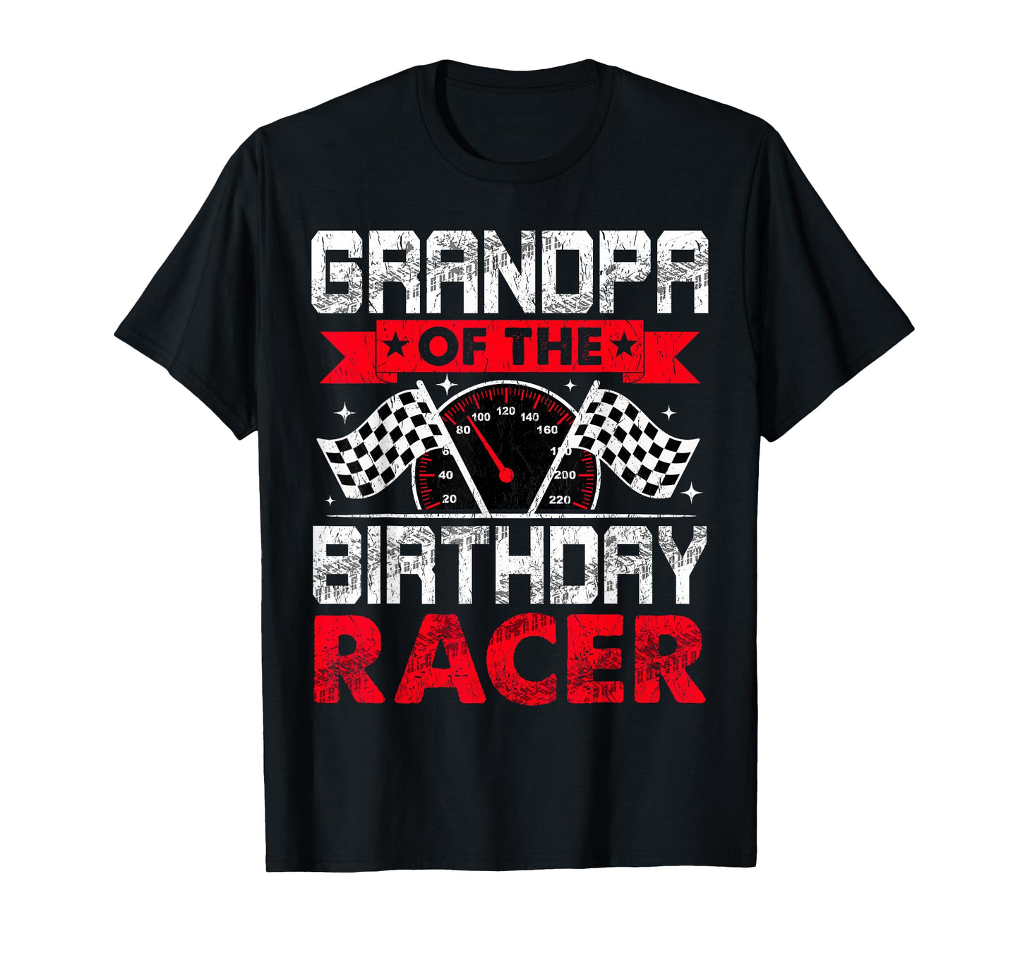 Grandpa of The Birthday Racer Bday Racing Car Family T-Shirt