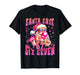 Santa Says Six Seven 6 7 Meme Santa Pink Bubble Christmas T-Shirt