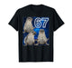 67 Meme Seal Howling at The Moon Parody 67 Six Seven Meme T-Shirt