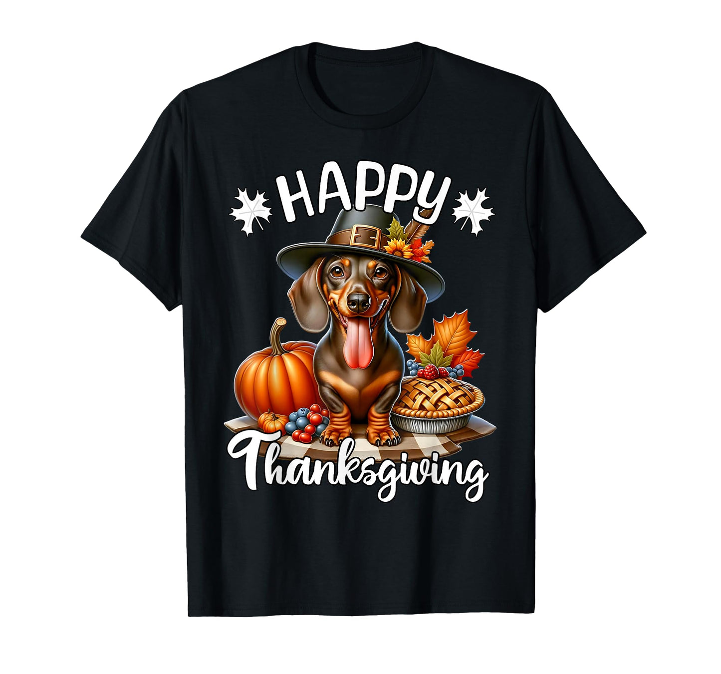 Dachshund Happy Thanksgiving Dachshund Doxie T-Shirt