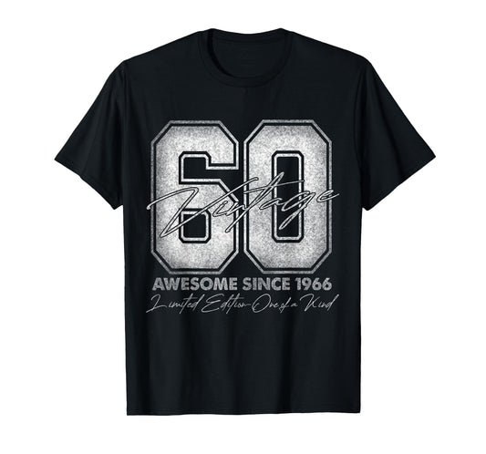 60 Year Old Gifts Vintage 1966 Limited Edition 60th Birthday T-Shirt