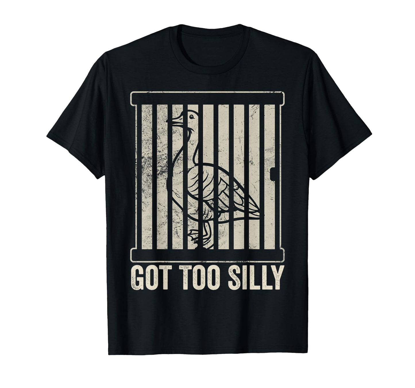 Silly Goose Got Too Silly Funny Goose Meme Humor T-Shirt