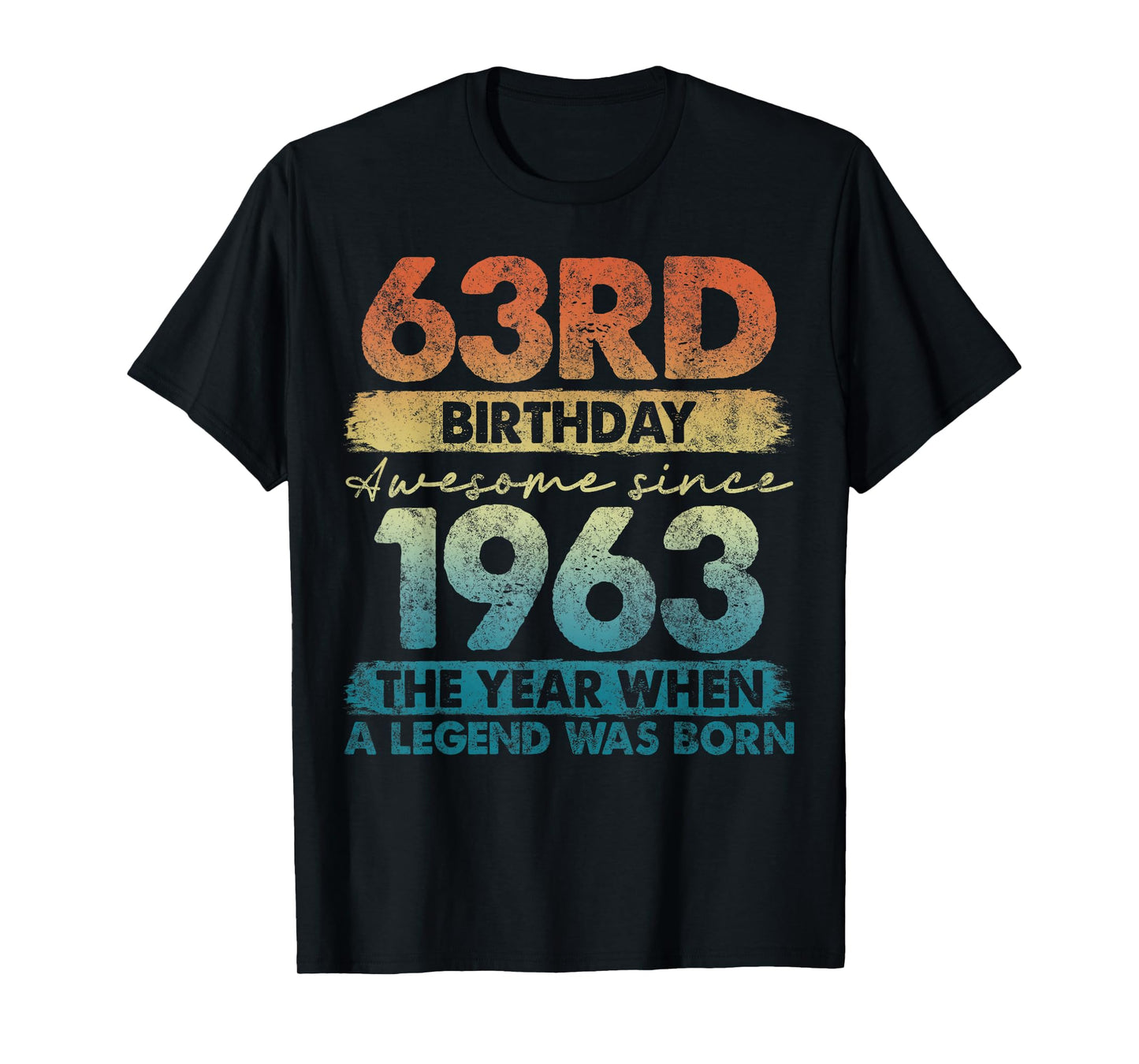 63 Year Old Gifts Vintage 1963 Limited Edition 63rd Birthday T-Shirt