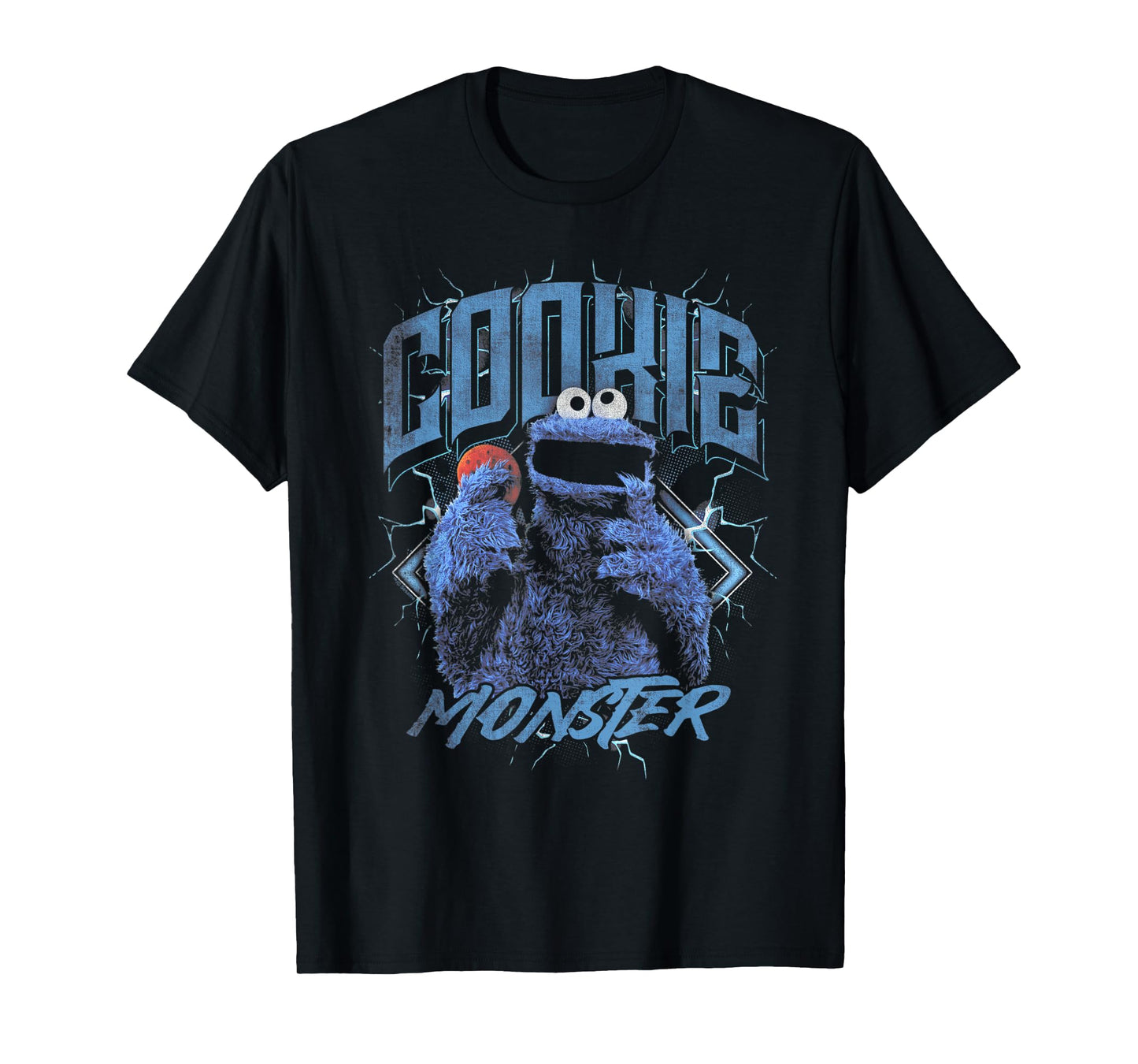 Sesame Street Cookie Monster Heavy Metal T-Shirt