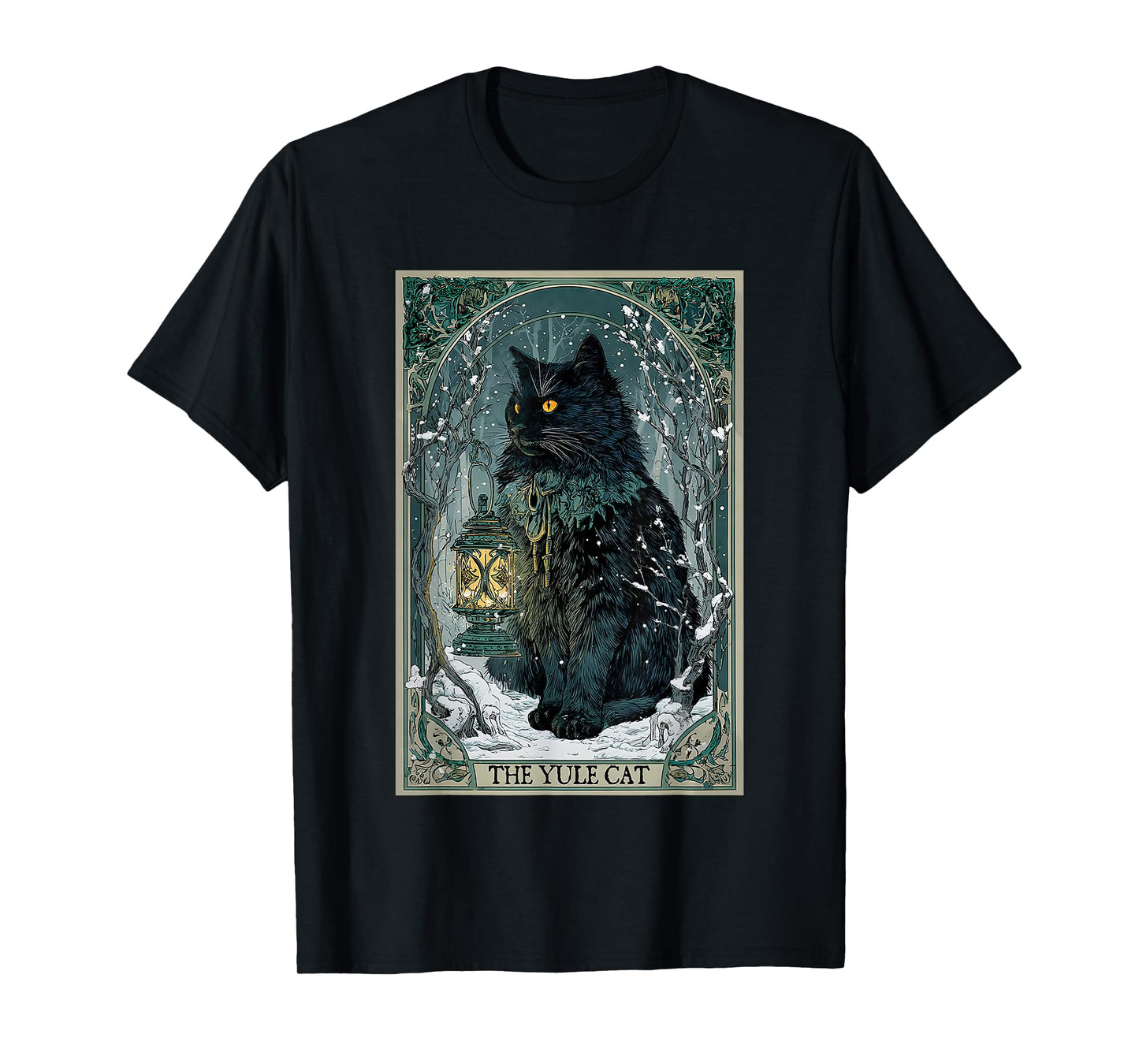 The Yule cat Tarot Card Christmas T-Shirt