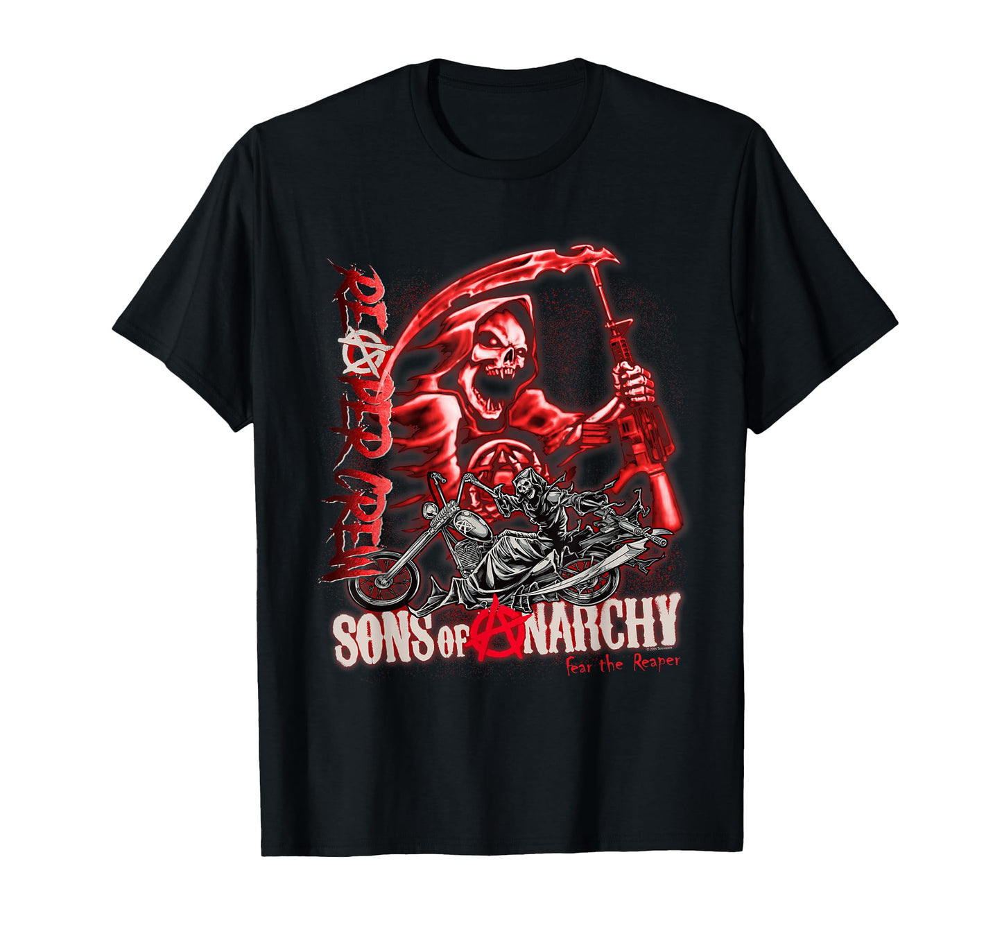 Sons of Anarchy Throwback Fear The Reaper Biker TV Show T-Shirt