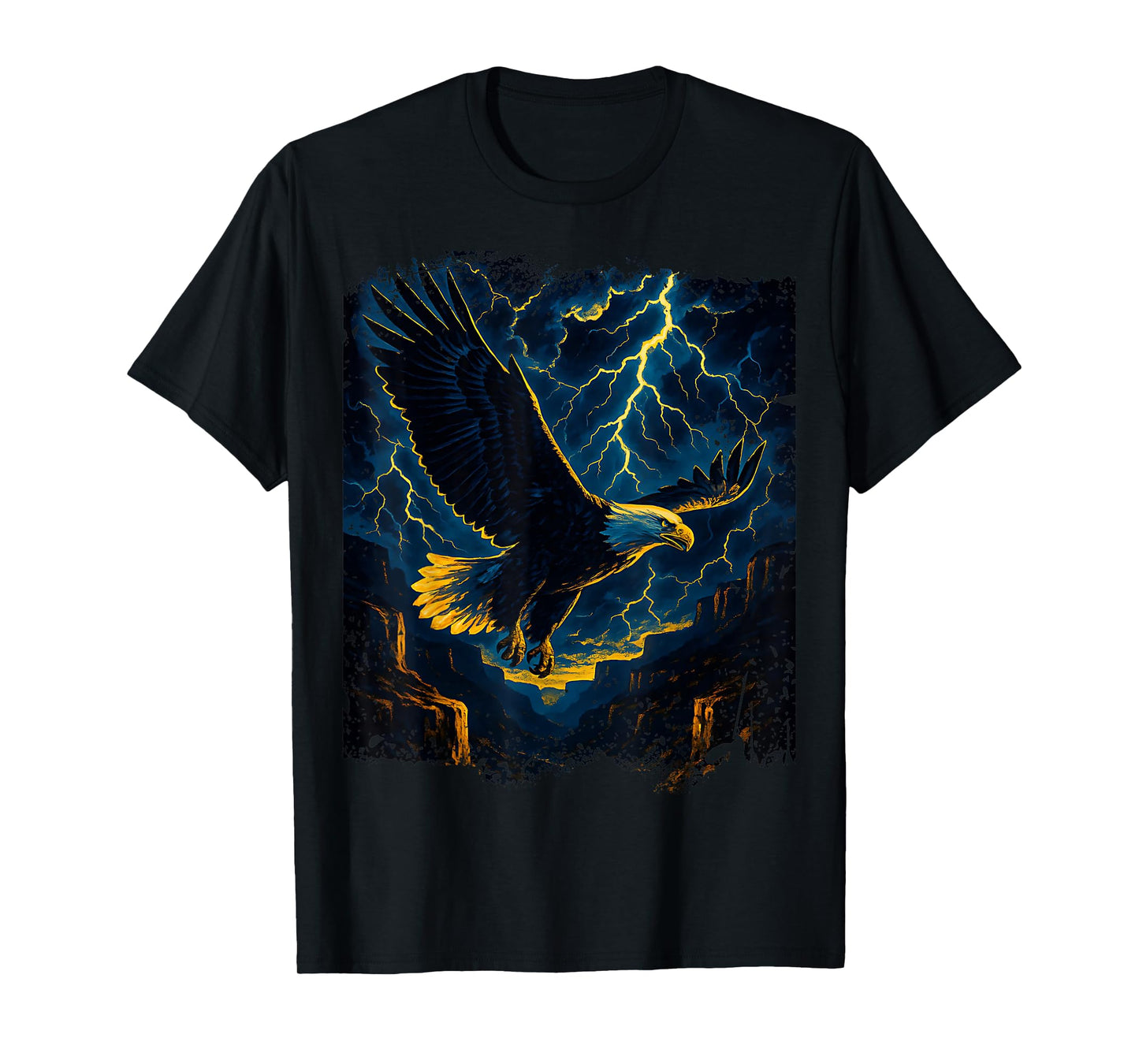 Eagle Flying Over Canyon for Men Women & Kids T-Shirt