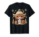 Cute Crochet Highland Cow Christmas Tee Cozy Winter Holiday T-Shirt