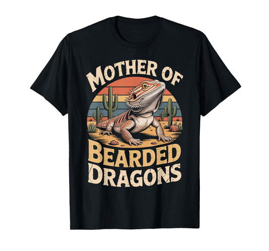 Reptile Animal Beardie Mother of Bearded Dragon T-Shirt