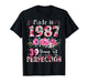 39 Year Old Made in 1987 Floral 39th Birthday Women T-Shirt