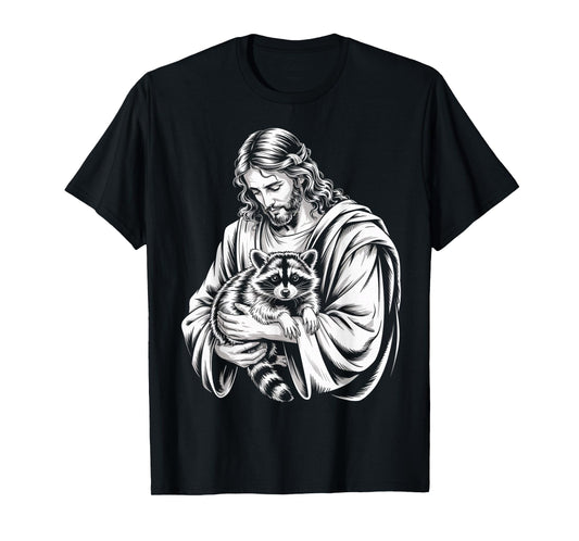Trash Panda Jesus Raccoon Trashed Racoon Animal Raccoon T-Shirt