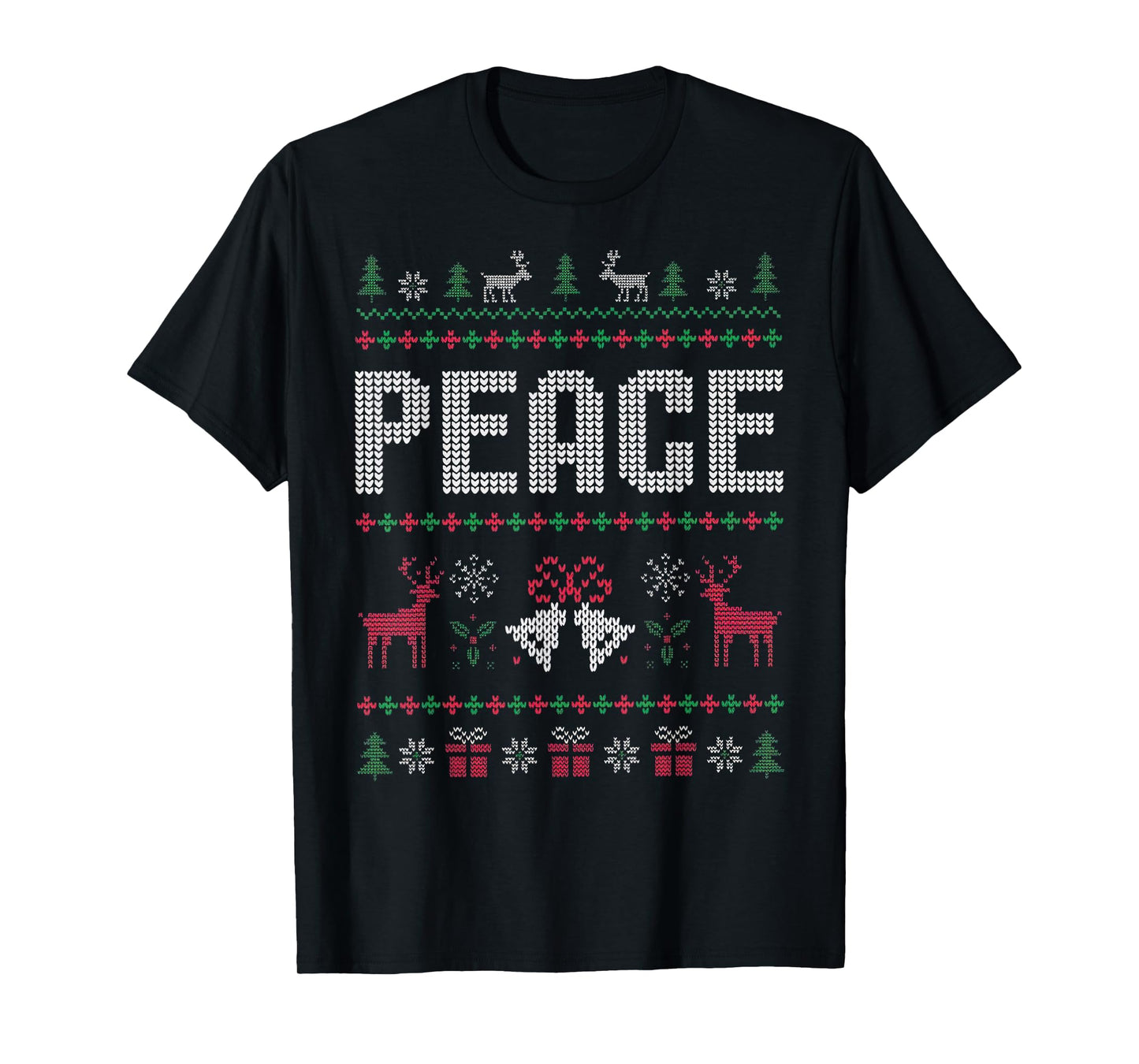 I Come in Peace Couple Matching Ugly Christmas Sweater T-Shirt