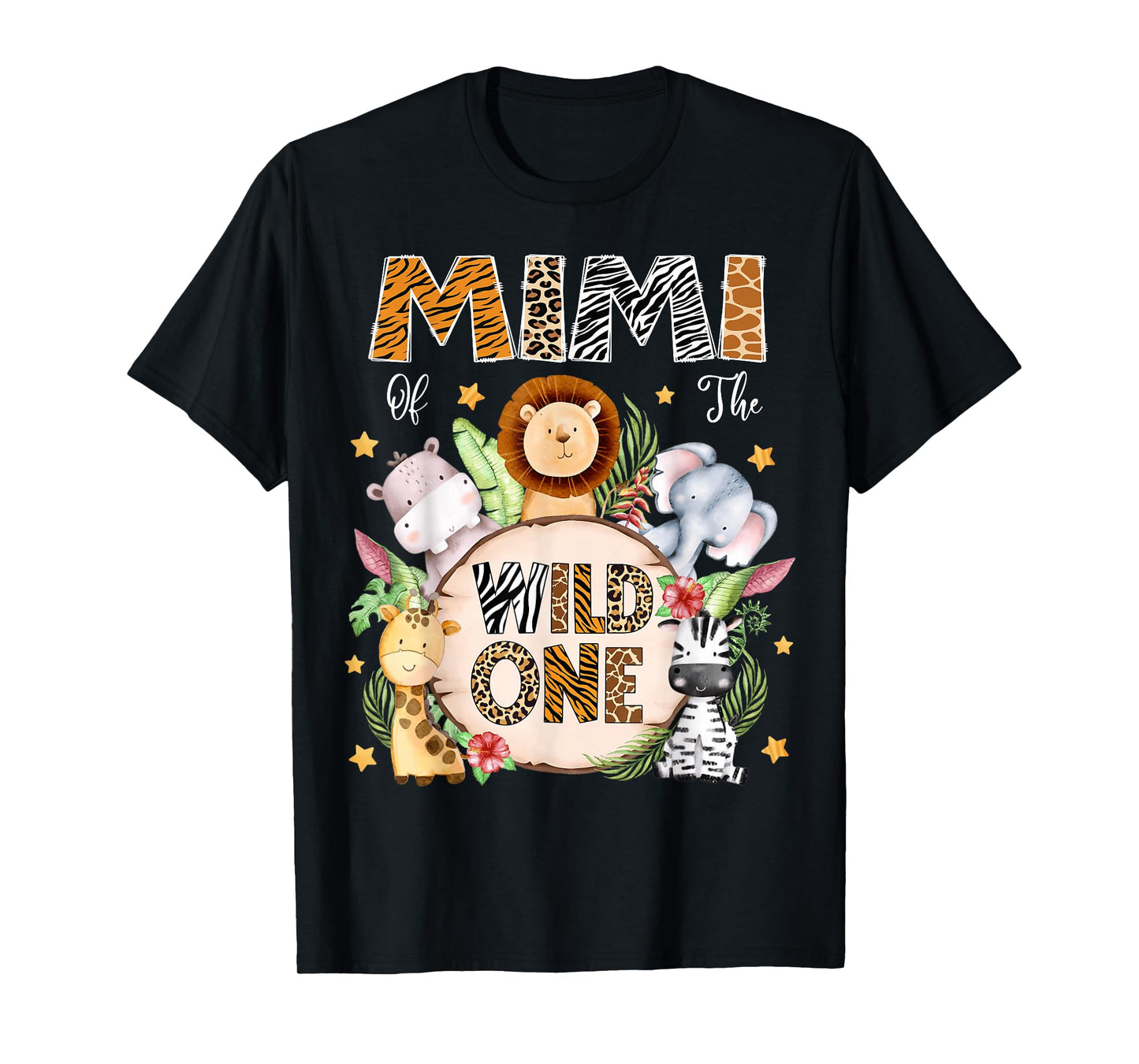 Mimi of The Wild One 1St Birthday Kids Safari Jungle T-Shirt