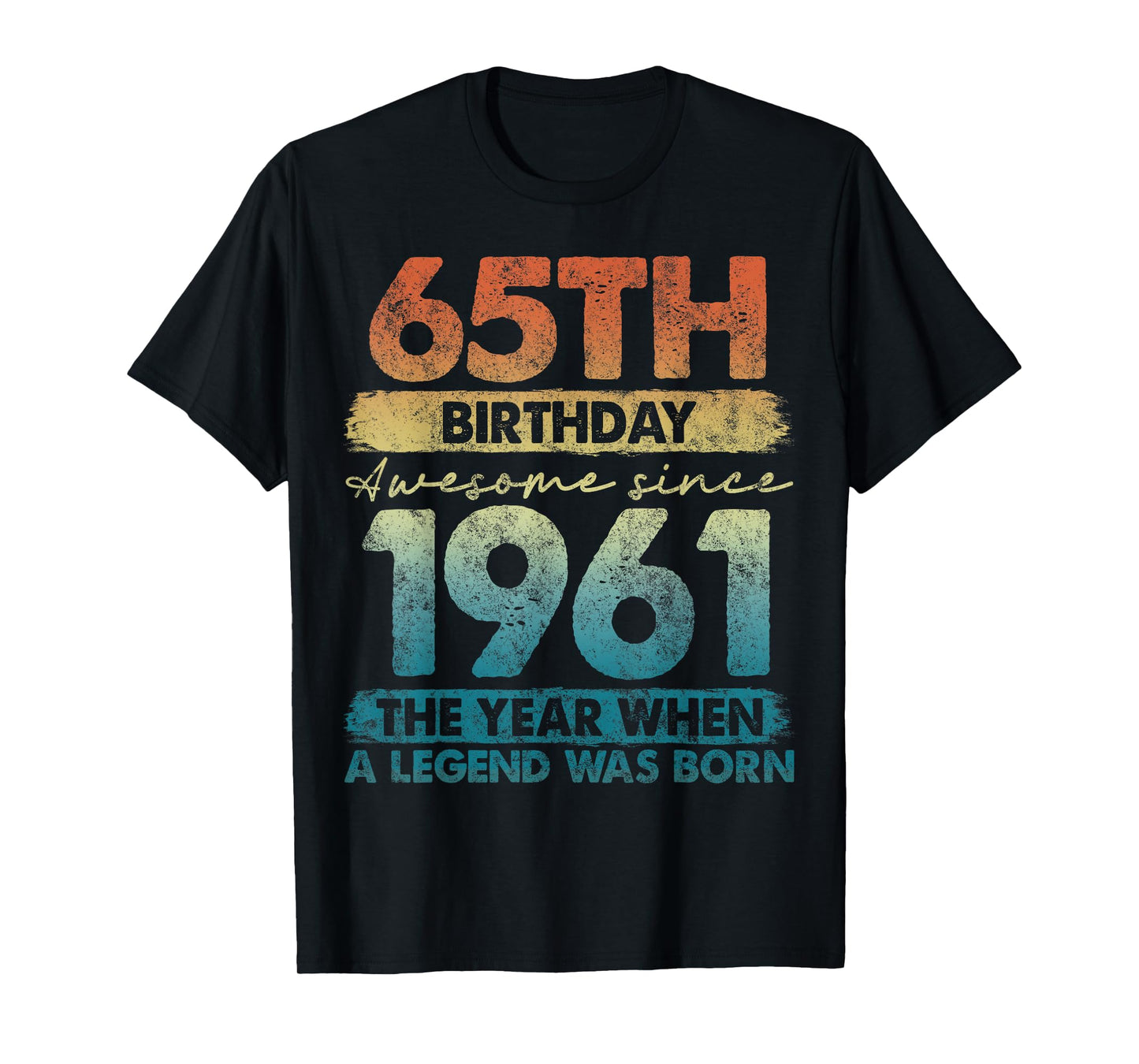 65 Year Old Gifts Vintage 1961 Limited Edition 65th Birthday T-Shirt