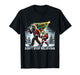 Believe Funny Alien and Santa Christmas Design T-Shirt