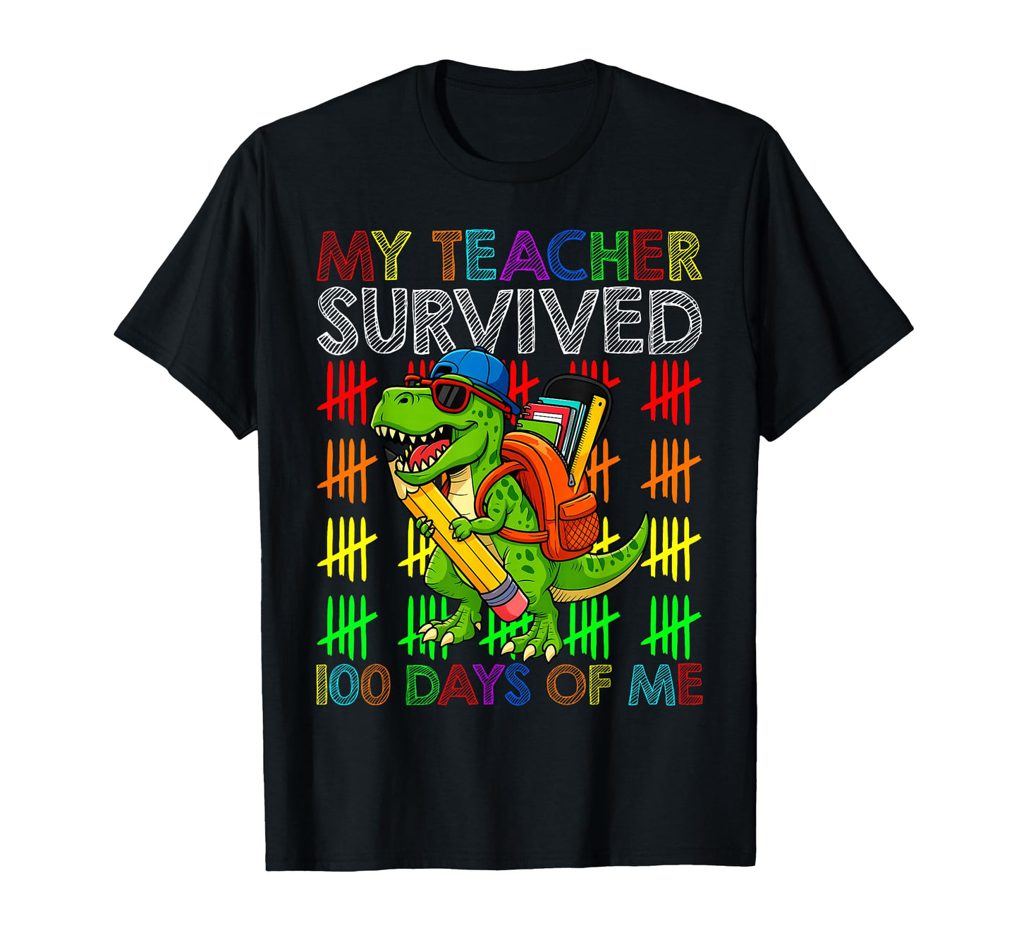 My Teacher Survived 100 Days of Me Funny 100 Days of School T-Shirt