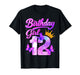 Birthday Girl 12 Year Old Butterfly Theme Party 12nd Bday T-Shirt