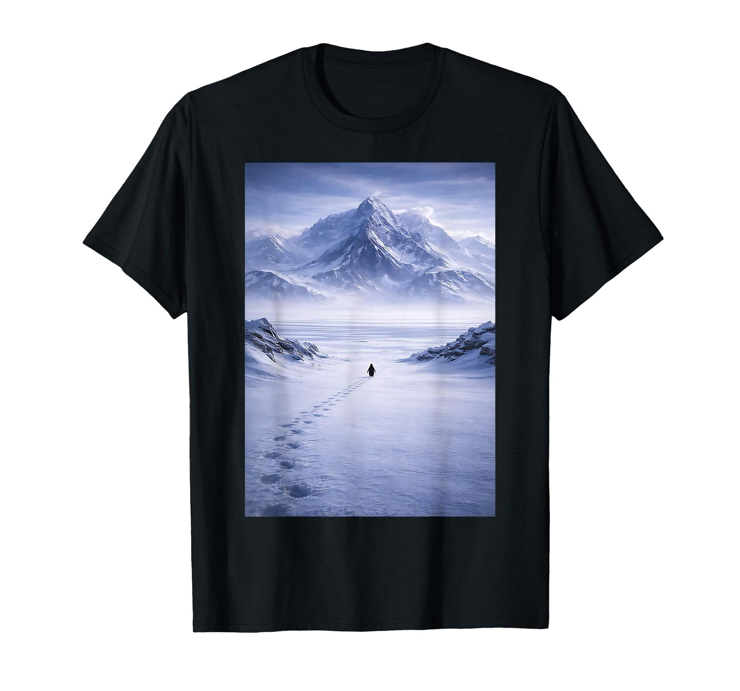 Penguin But Why Head Towards The Mountains Penguins Meme T-Shirt