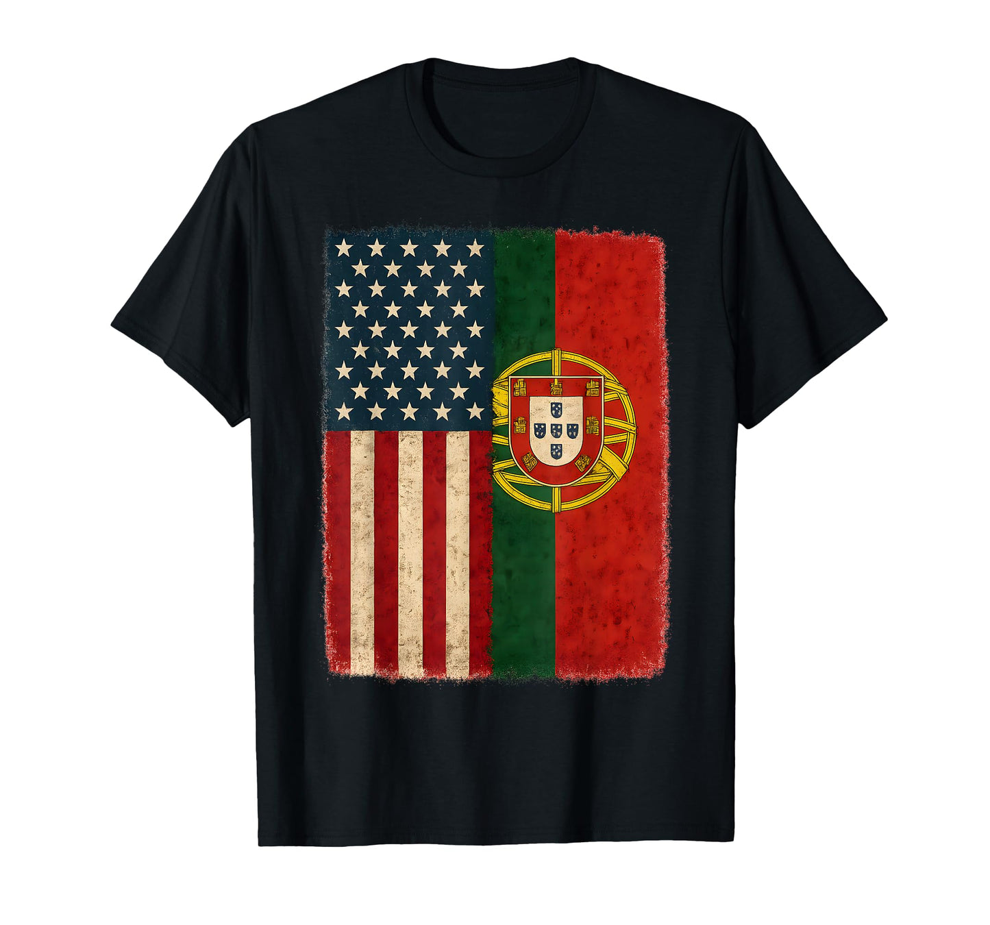 USA American Flag Portugal Portuguese America T-Shirt