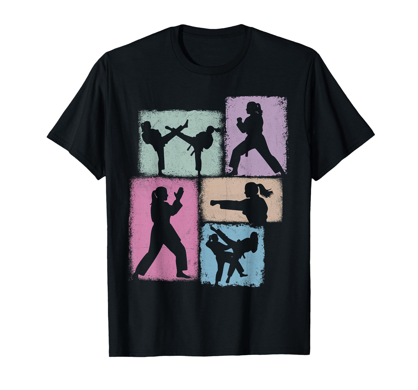 Taekwondo Practitioner Collage Women Kids Coach Youth Girl T-Shirt