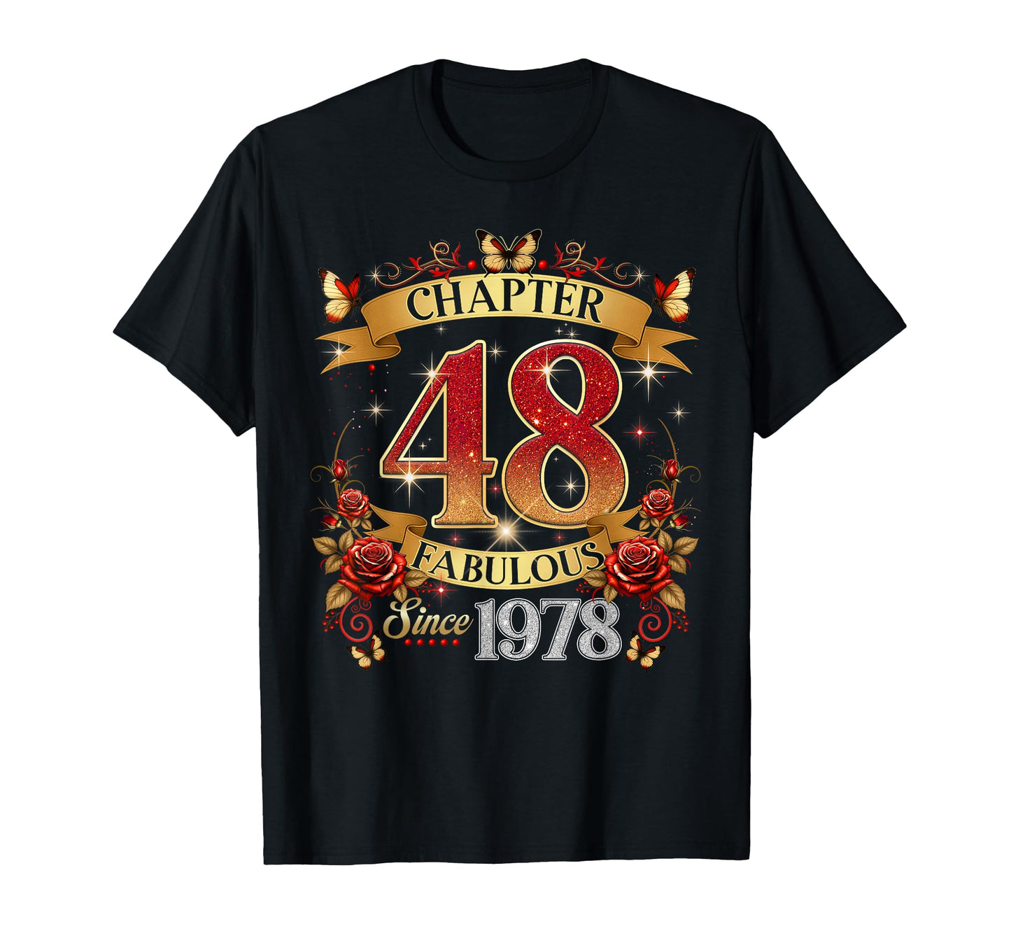 Chapter 48 Fabulous Since 1978 48th Birthday Women Girls T-Shirt