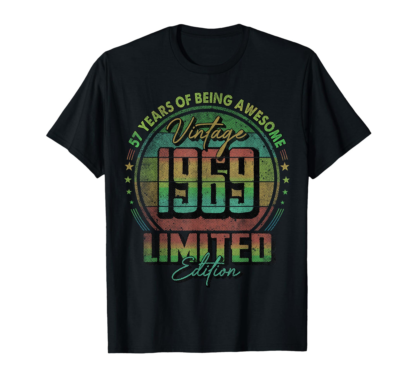 Vintage 1969 Limited Edition Shirt 57 Year Old 57th Birthday T-Shirt