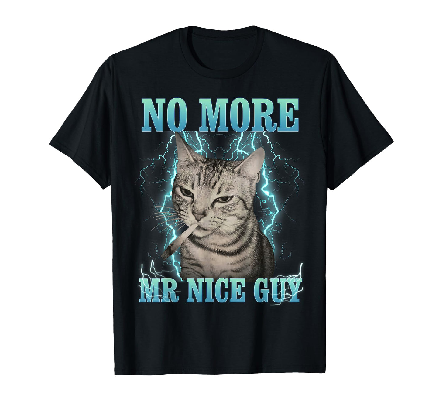 Funny Memes Humor Saying No More Mr Nice Guy Cat Meme T-Shirt