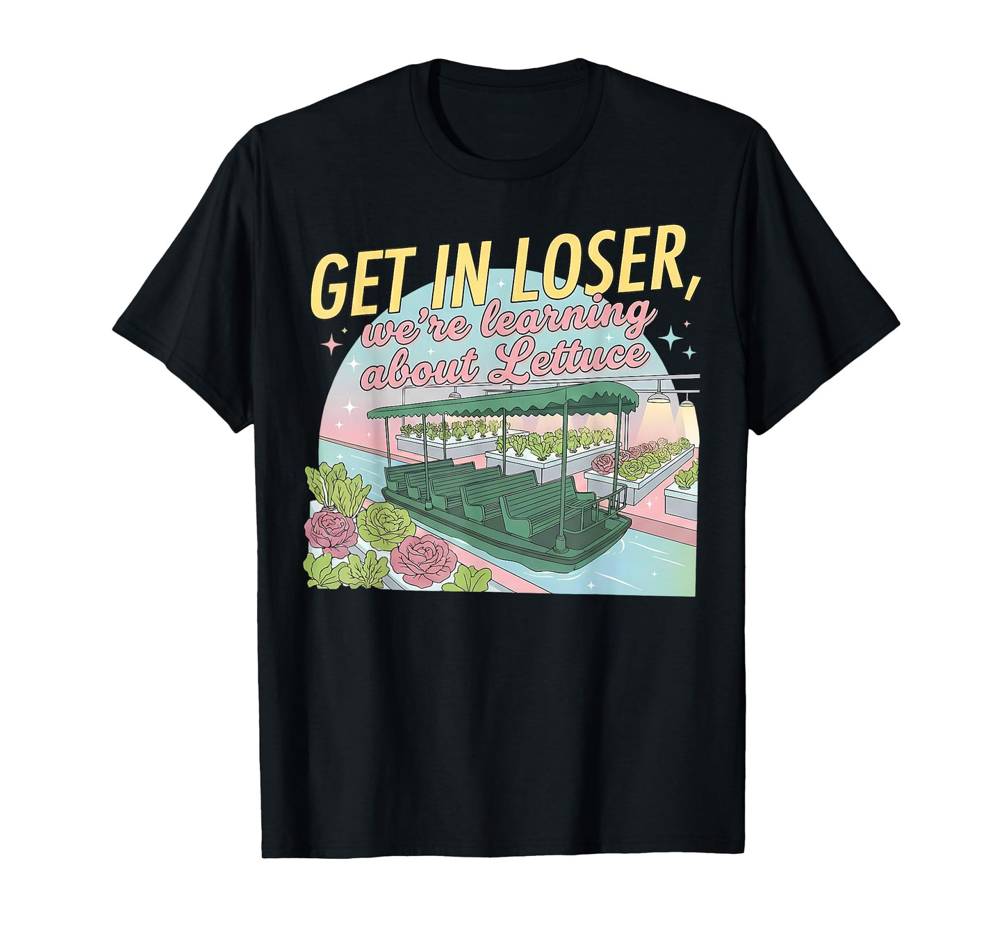 Learning About Lettuce The Land Matching Family Funny T-Shirt