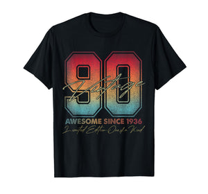 90 Year Old Gifts Vintage 1936 Limited Edition 90th Birthday T-Shirt
