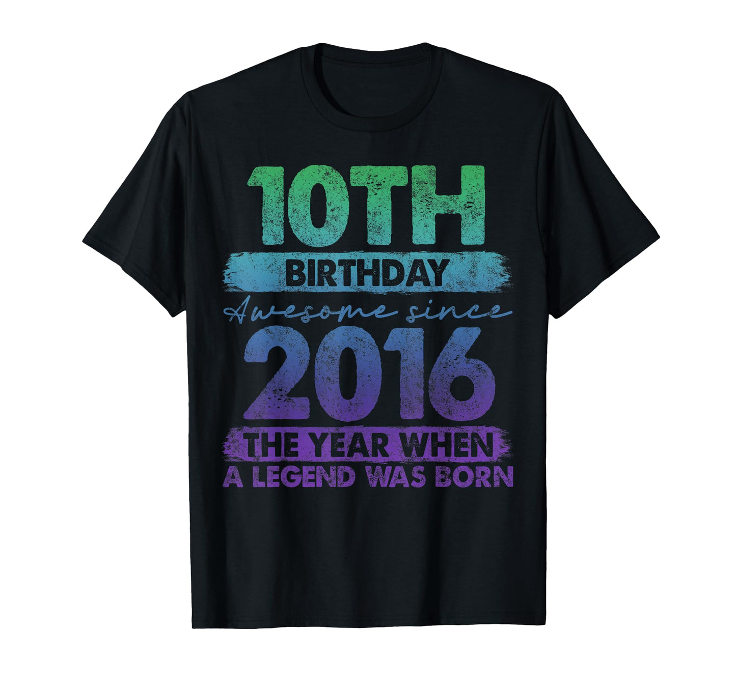 10 Year Old Gifts Vintage 2016 Limited Edition 10th Birthday T-Shirt
