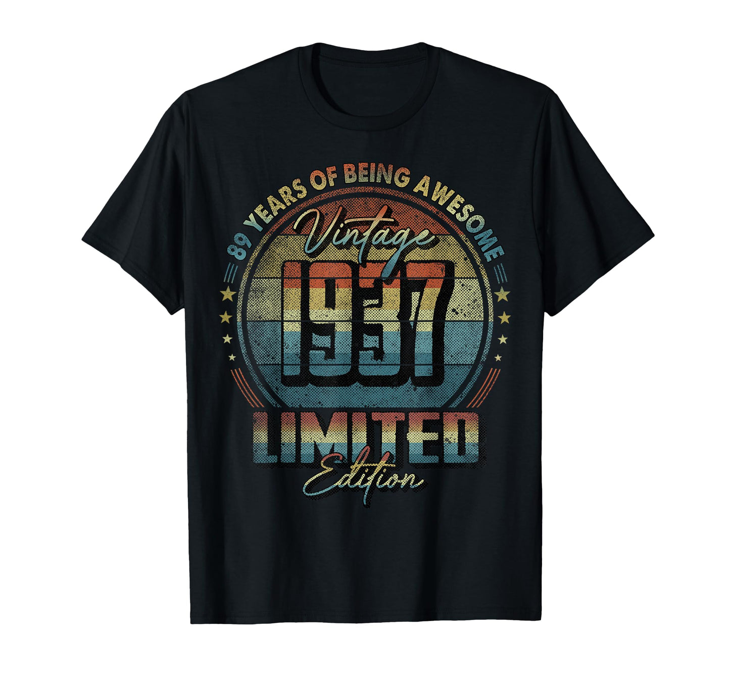 Vintage 1937 Limited Edition Shirt 89 Year Old 89th Birthday T-Shirt