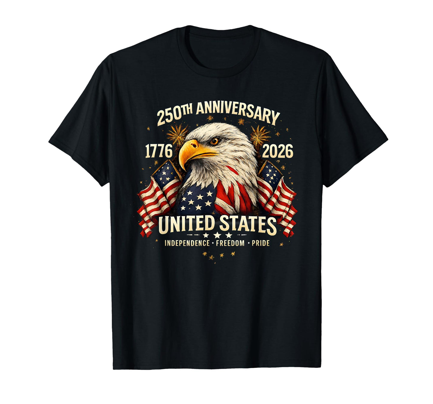 250 Years American 250th Anniversary 1776-2026 4th of July T-Shirt
