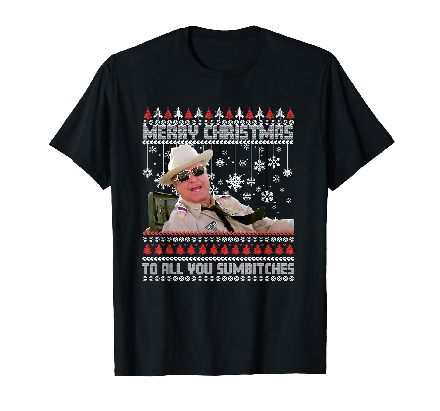 Merry Christmas to All You Sumbitches Funny Ugly Sweater T-Shirt