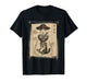Vintage Cat vs UFO Ramen Japanese Art Kawaii Funny Abduction T-Shirt