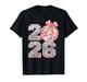 Coquette Happy New Year Party 2026 Family Women Girls Kids T-Shirt