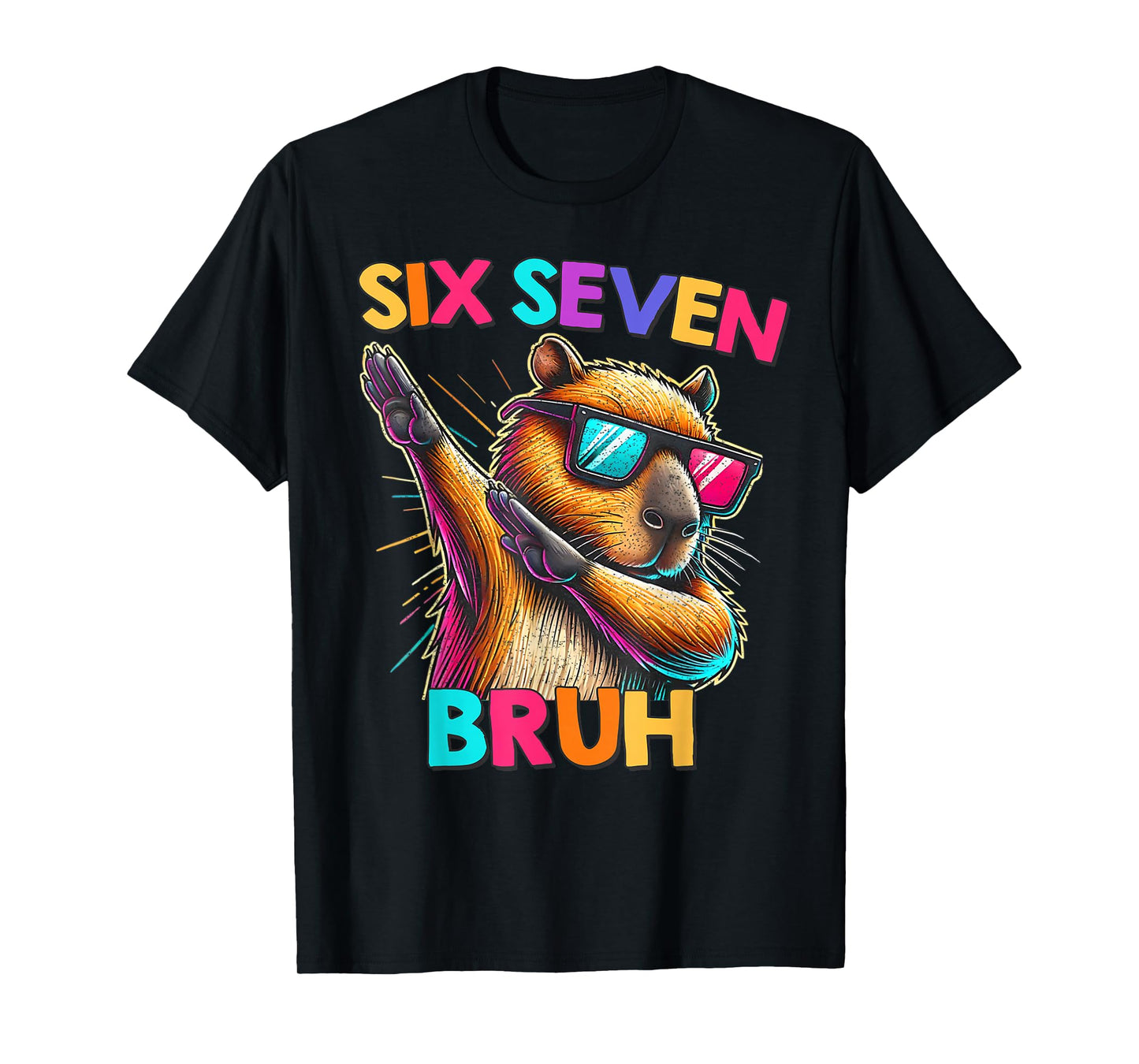 67 Meme Capybara Six Seven Bruh Capybara Kids Boys Girls T-Shirt