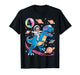 Astronaut Trex Dinosaur 4 Years Old Space Kids 4th Birthday T-Shirt