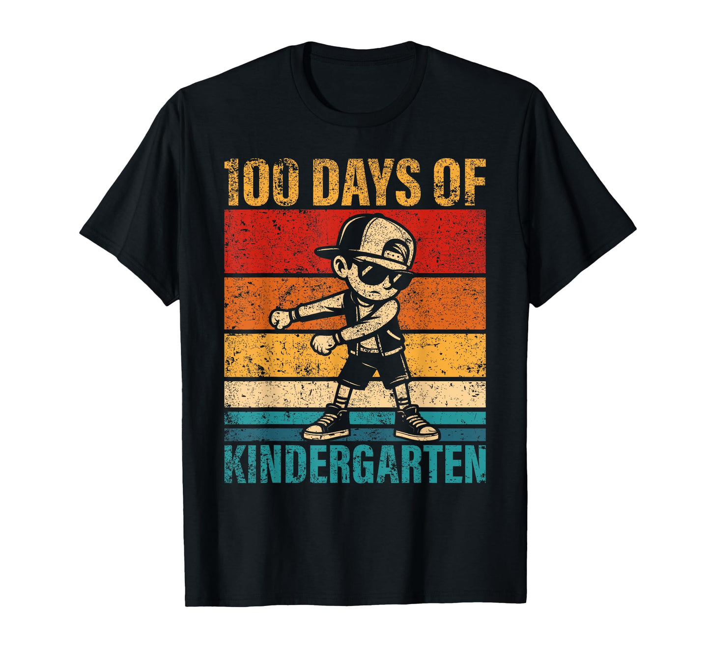 Kindergarten Flossing Boy 100 Days of Kindergarten Student T-Shirt