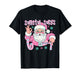 Pink Santa Says 67 Six Seven Meme Hands Sign Women Girl T-Shirt