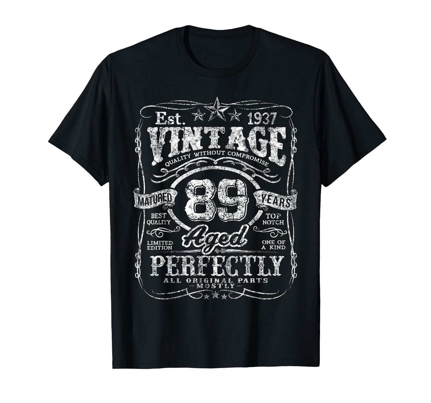 Vintage 1937 Limited Edition Shirt 89 Year Old 89th Birthday T-Shirt