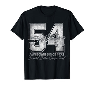 54 Year Old Gifts Vintage 1972 Limited Edition 54th Birthday T-Shirt
