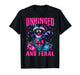 Unhinged and Feral Raccoon Cute Feral Girl Racoon Lover T-Shirt