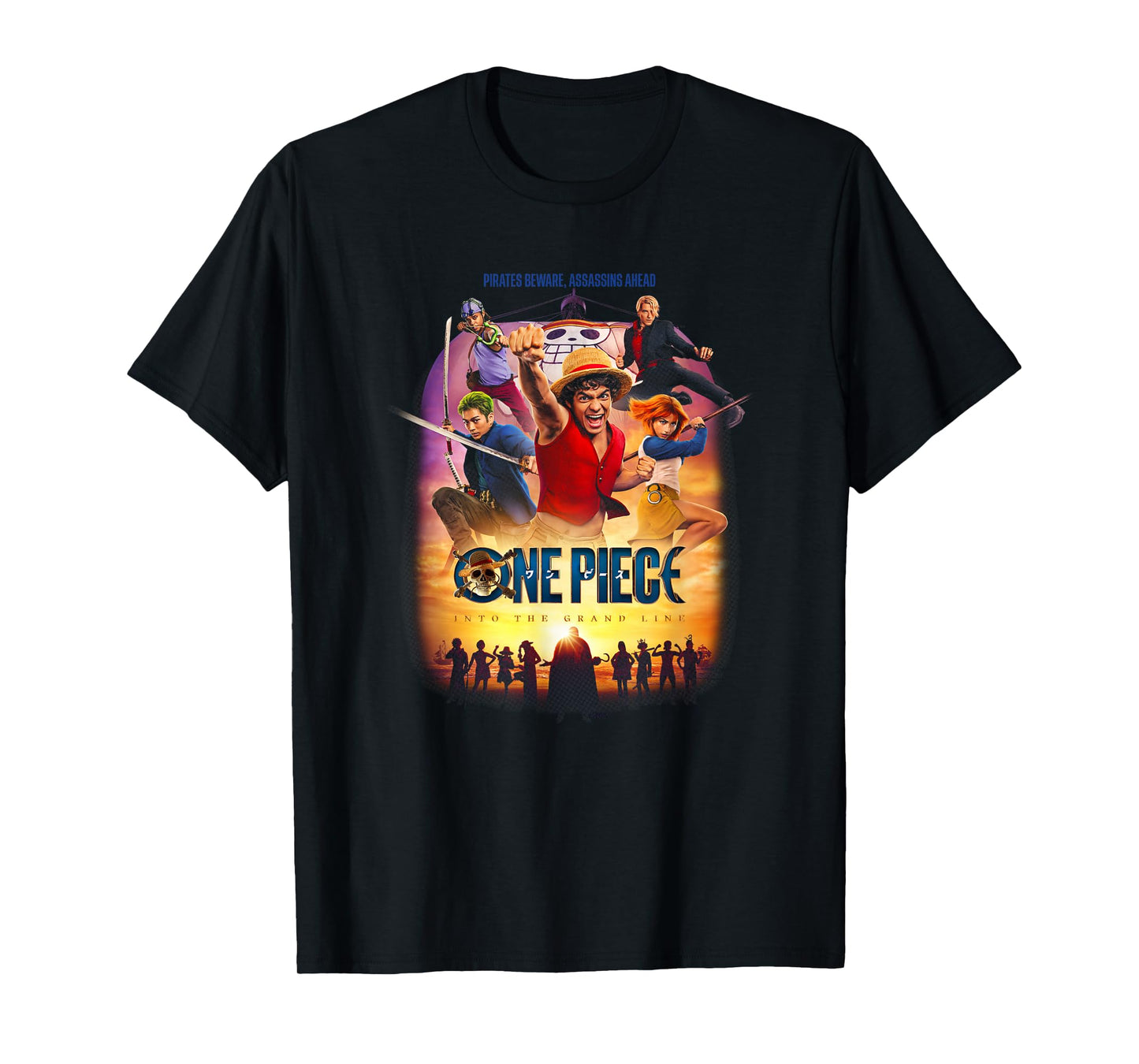 Netflix One Piece Pirates Beware Officially Licensed T-Shirt