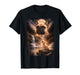 French Bulldog Howling at Moon Vintage Funny Mystic T-Shirt