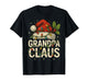 Grandpa Claus Christmas Lights Pajama Family Matching T-Shirt