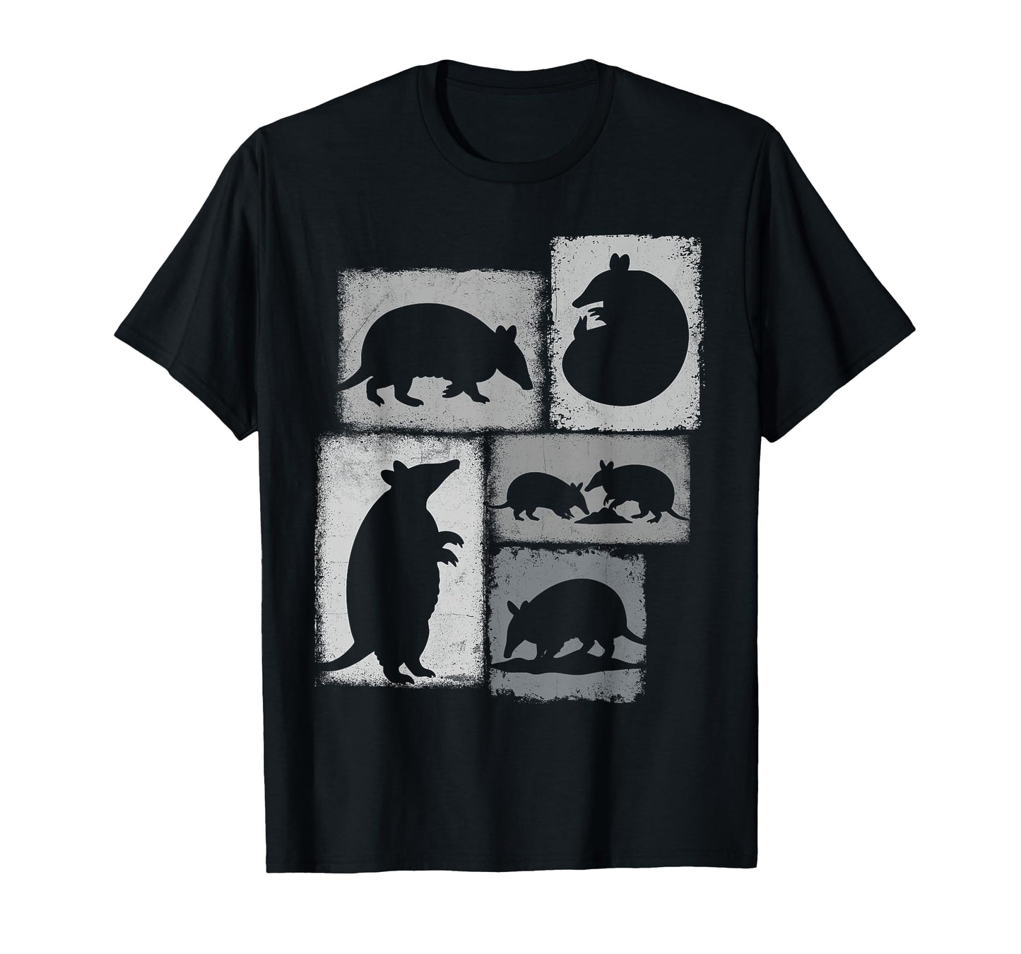 Armadillo Vintage Collage Wildlife Lover T-Shirt