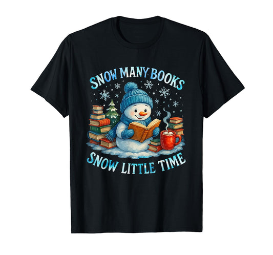 Reading Cozy Winter Snowman Christmas Design T-Shirt